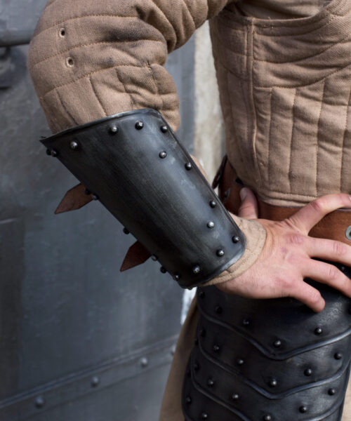Armschienen Dark Warrior aus Stahl, Paar