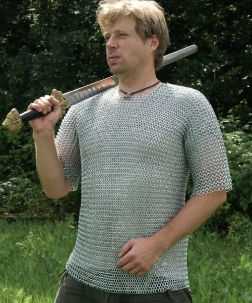 Kettenhemd, kurzarm, verzinkt