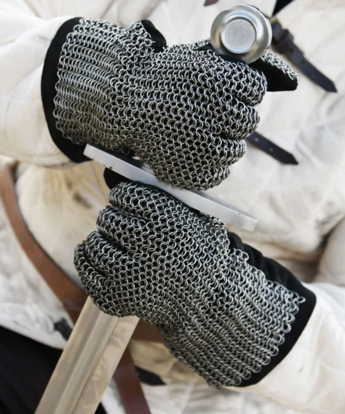 Fingerhandschuhe mit Kettengeflecht, ID6mm, unbehandelt