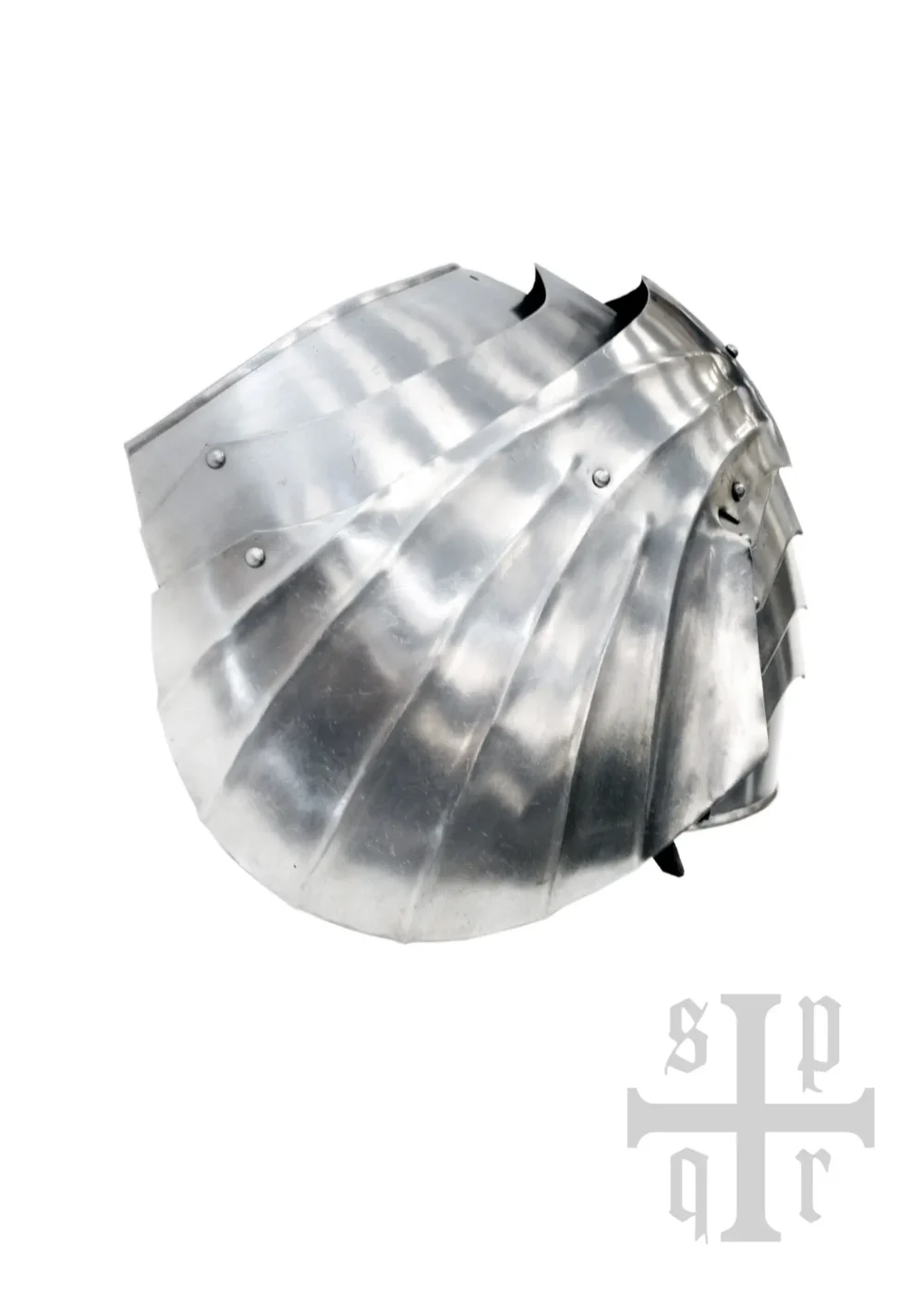 Gotische Achseln, Schulterschutz, 15. Jh., 1,5 mm Stahl, Paar – Bild 3