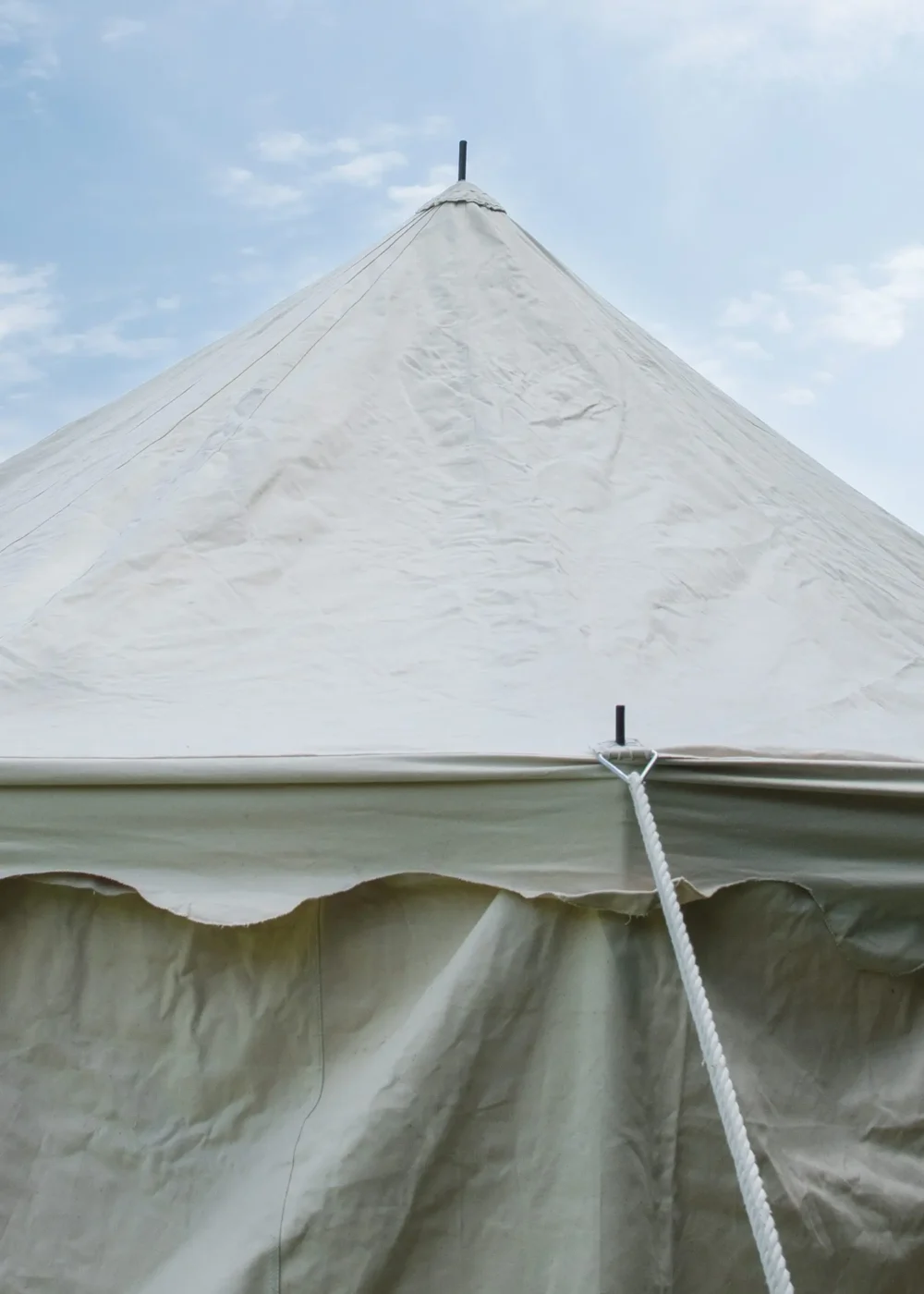 Ritterzelt Burgund, 4 x 6 m, 425 gsm, naturfarben – Bild 7