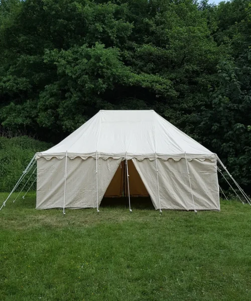 Ritterzelt Markward, 6 x 4 m, 425 gsm, natur