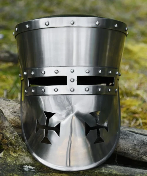 Kreuzritter Helm, 2 mm Stahl